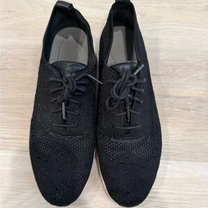 Women's Black Lace-Up Shoes